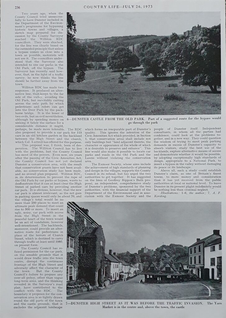Country Life - July 1973 - Dunster